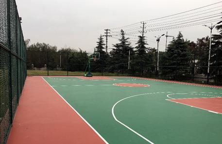 上海天馬工廠硅pu塑膠籃球場(chǎng)