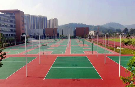 廣州市第二中學(xué)南沙天元學(xué)校室外硅pu排球場(chǎng)